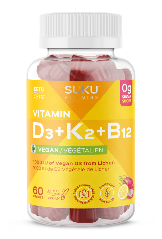 Vitamin D3 + K2 + B12